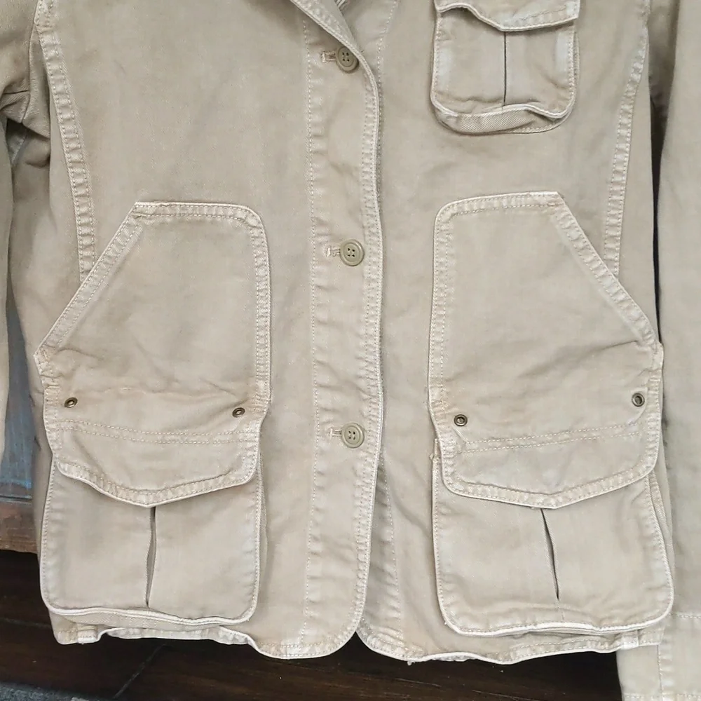Vintage Y2K J.Crew X Avant Garde Cargo Jacket - Women's Medium - Picture 3 of 7
